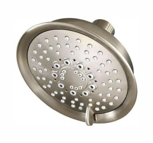 lot 45 image: PFISTER Universal 5-Spray 5.66 in. Single Wall Mount Low Flow Fixed Rain Shower Head in Brushed Nickel