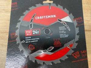 lot 46 image: CRAFTSMAN 7 14 24T Circular Saw Blade