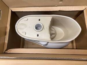 lot 36 image: GLACIER BAY Power Flush 2-Piece 1.28 GPF Single Flush Elongated Toilet in White with Slow-Close Seat Included (Base Only)
