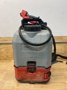 lot 59 image: MILWAUKEE M18 18-Volt 4 Gal. Lithium-Ion Cordless Switch Tank Backpack Pesticide Sprayer (Tool-Only)