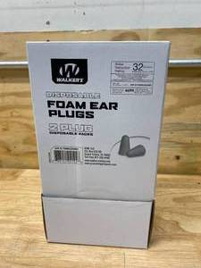 lot 61 image: WALKERS Disposable Foam Ear Plugs (100 Pair Box)