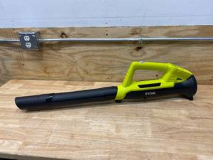 lot 63 image: RYOBI P2109 90 MPH 200 CFM 18-Volt Lithium-Ion Compact, Lightweight, Cordless Leaf Blower (Tool Only)
