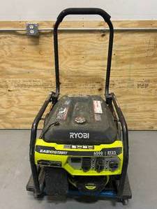 lot 72 image: RYOBI 6,500-Watt Gasoline Powered Portable Generator