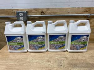 lot 76 image: BLACK DIAMOND STONEWORKS Lot of 4 Gallons of- Granite Counter Cleaner USDA Certified BIOBASED- Safe for Granite, Quartz, Marble, Travertine, Countertops