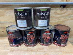 lot 79 image: Lot of VALSPAR PaintPrimer and ACE Rust Stop Enamel