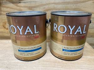 lot 92 image: ROYAL Lot of 2- InteriorExterior Porch  Floor Paint- Satin- Neutral Base