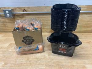 lot 126 image: 9 Paint Rollers with 64 Handy PRO Pail Liners (1 Qt)