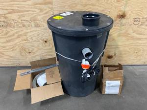lot 166 image: ZOELLER 912-0082, Preassembled Simplex Sewage Package (Underground) W M264 Pump, 410 HP, 115 Volt, 2 NPT Discharge, (18 x 30) Side Discharge Basin