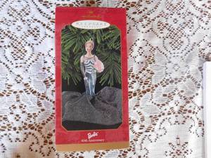 1999 Hallmark 40th Anniversary Barbie Ornament