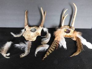 2 Deer Horn Dream Catchers