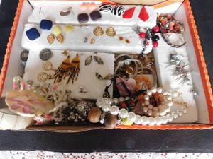 Box of Vintage Jewelery