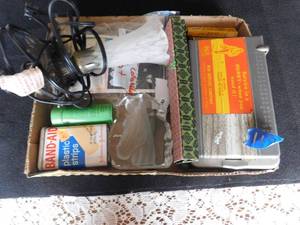 Box of Vintage Items