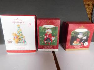 3 - Ornaments O Hunny Tree Winnie The pooh, Madame Alexander, Mickeys Long Shot