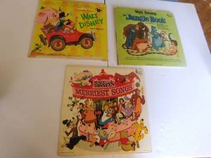 Songs From walt disney and Others, Jungle Book, Walt Disney Meriest Songs Vinyl Records