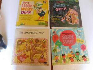 Rubber Duckie, The Gingerbread Man, Hansel and Gretel, The lil White Duck Vinyl records