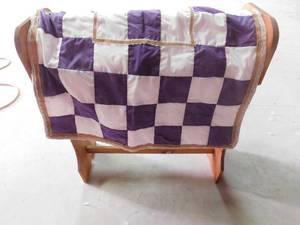 26W x 34H Quilt Rack with Wedding Signiture Quilt