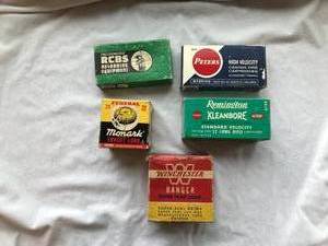 5 Empty Vintage Shell Boxes