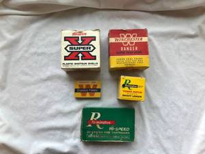 5 Empty Vintage Shell Boxes