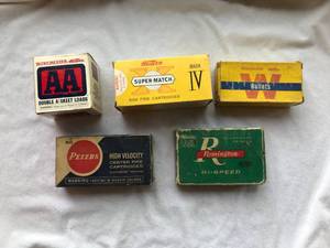 5 Empty Vintage Shell Boxes
