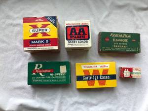 6 Empty Vintage Shell Boxes
