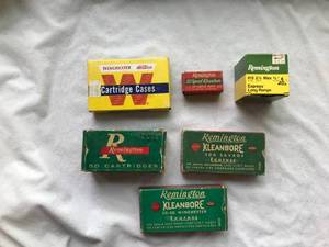 6 Empty Vintage Shell Boxes