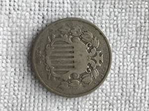 1868 shield Nickel