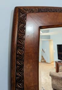 Carved Wood Wall Mirror