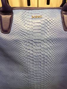 Beautiful Bodhi Blue and Purple Leather Tote
