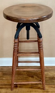 Vintage Adjustable Height Stool