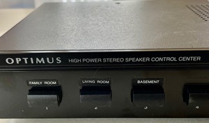 Optimus High Power Stereo Speaker Control Center