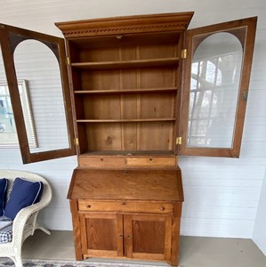 Lovely Antique Secretary Display Cabinet