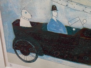 Whimsical and Fun Framed Numbered and Signed Print by Annora Spence