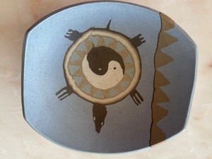 Fun Turtle Design Pottery Bowl