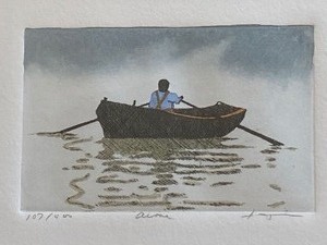 Lovely Framed Etching (Print) by Frank Kaczmarek