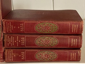 Collection of Six Vintage Mark Twain Books - Harpers Library Edition