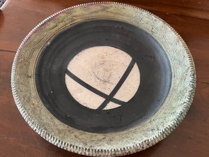 Raku Style Decorative Bowl