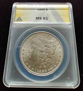 1886 Morgan Dollar - MS61
