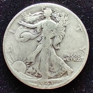 1943-D Walking Liberty Half Dollar