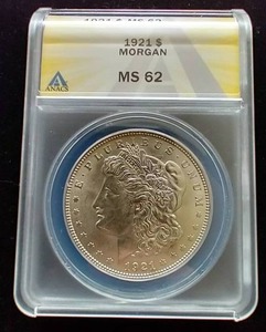 1921 Morgan Dollar - MS62