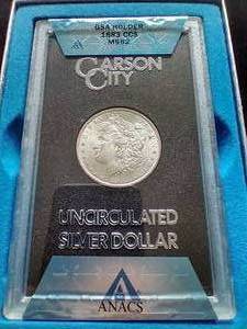 1883-CC Morgan - GSA Hoard - MS62 With COA & Box