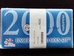 2000 U.S. Mint Uncirculated Set
