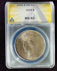 1925 Peace Dollar - MS62