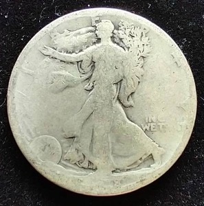 198-S Walking Liberty Half Dollar