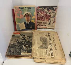 lot 7 image: Vintage WarTime Papers