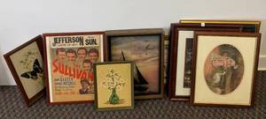 lot 56 image: 8 Misc. framed pictures