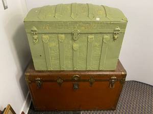 lot 57 image: Two Vintage trunks