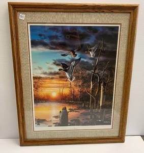lot 95 image: Framed Jim Hansel print