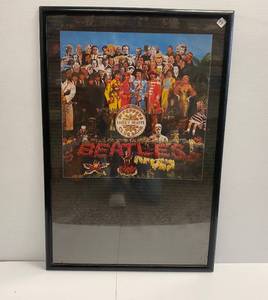 lot 99 image: Largev framed Beatles Poster