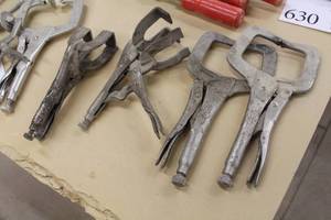 lot 629 image: Lot of (4) 5-12 Welding Vise Grips