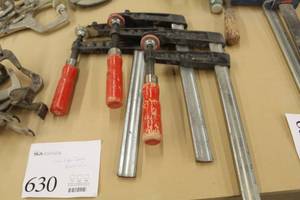 lot 630 image: Lot of (3) 16x8 Bar Clamps